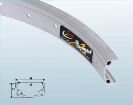 Обод одинарный 16x1.75 серебр. 28H
