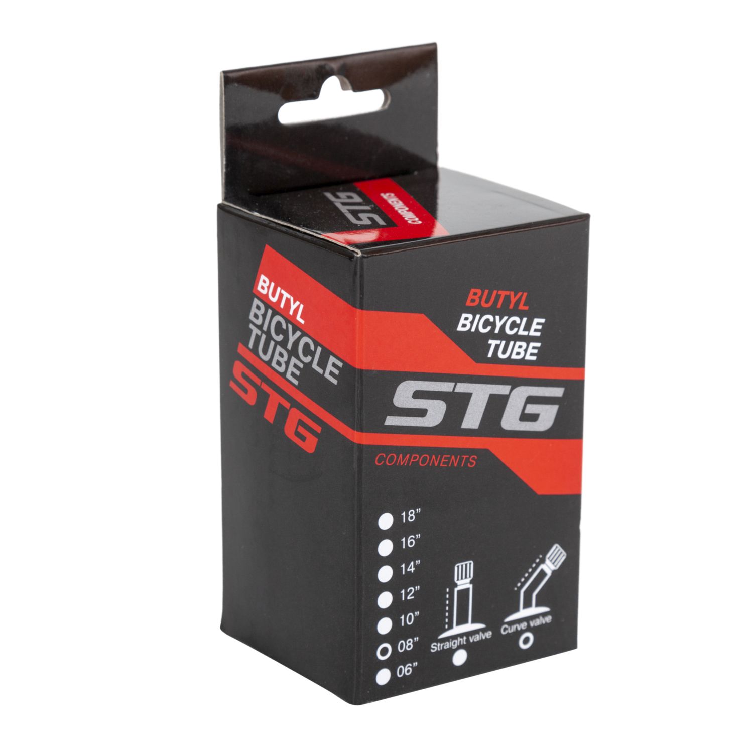 Камера для колеса STG, бутил,8Х1,75/2,25", изогнутый