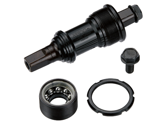 NECO Каретка B906 под квадрат, BSA 1.37 х 24T, R/L, 68/110,5мм. Ось 10В21, стальные чашки, пластиков