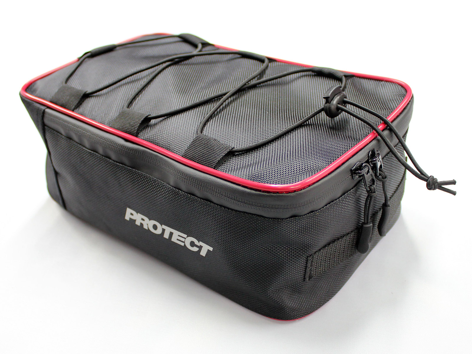 Велосумка на багажник, р-р 29х17х12 см, цвет черный, PROTECT.Материал Нейлон 1680D, усиленный кант, 