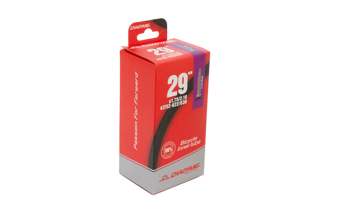 Камера CHAO YANG 29x1.75/2.10 FV 48мм бутиловая (кор. 50 шт.)