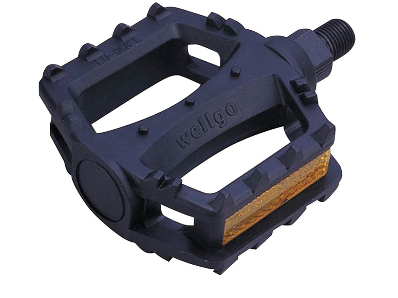 WELLGO Педали LU-968, BMX, пластик, ось из бористой стали, 9/16, 95,5х81,5х29,5мм, 282г, чрные