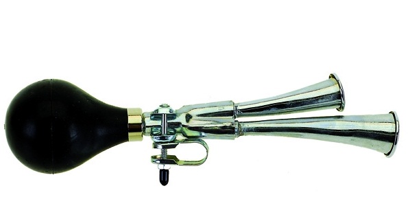 Клаксон металл хром два рожка