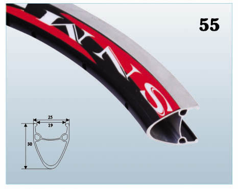 Обод двойной 26x1.75-1.95 чрные /CNC 36H