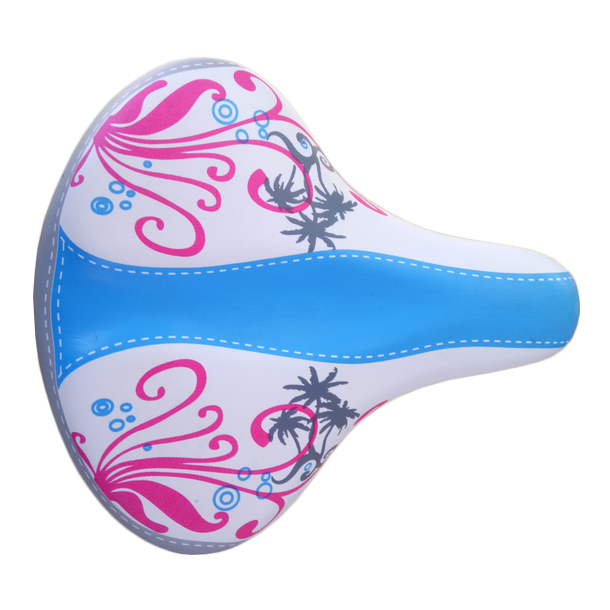 Седло AZ-1304-1 250x220мм с пружинами, чрные рельсы,женское