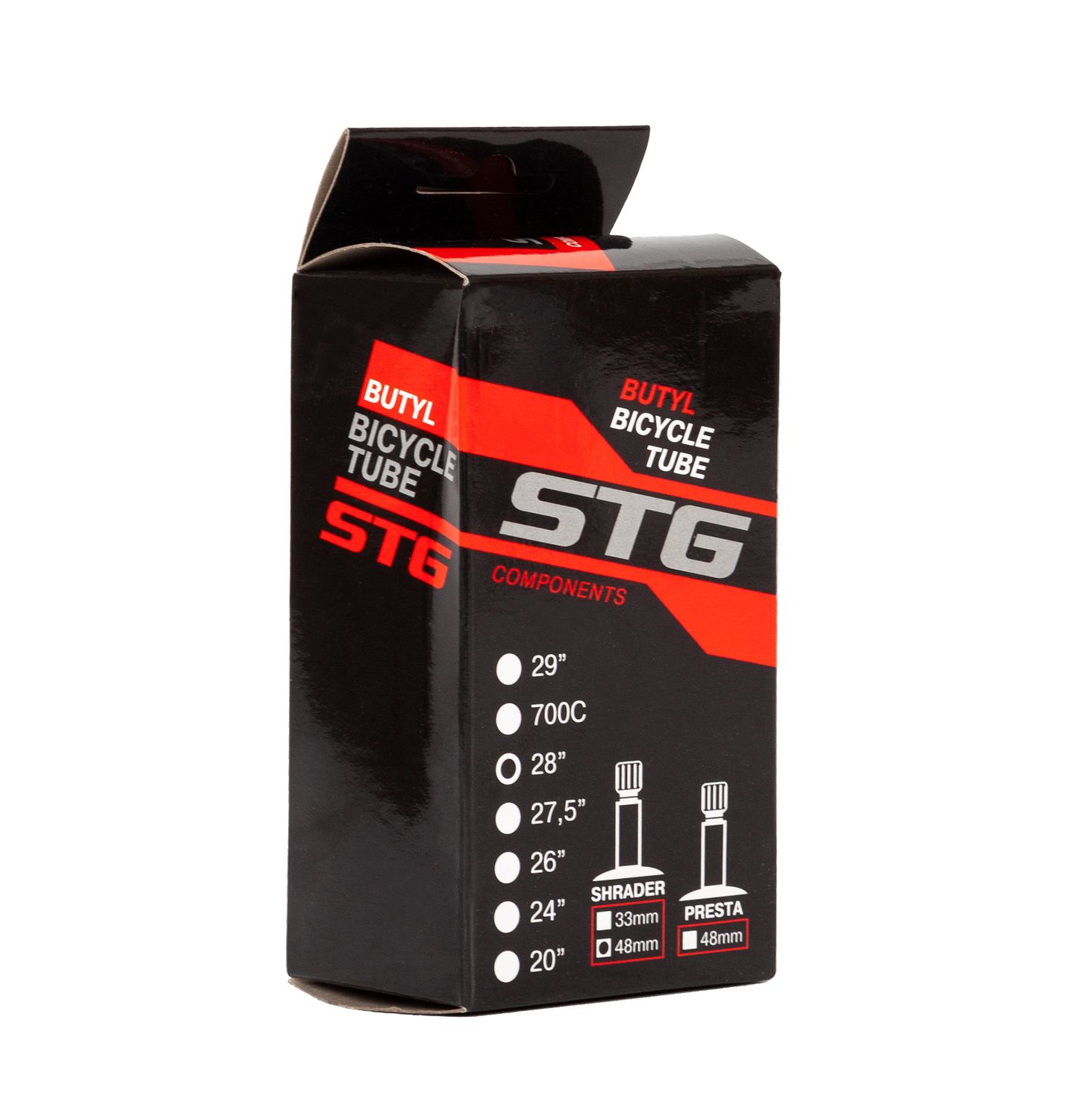 Камера велосипедная STG бутил 28Х1,75/1,95"