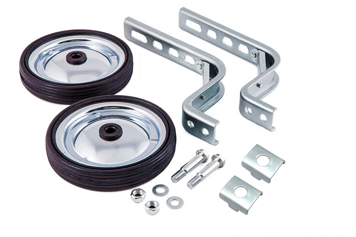 Колса приставные металлические, 5(125мм), на велосипед 12-20, комплект