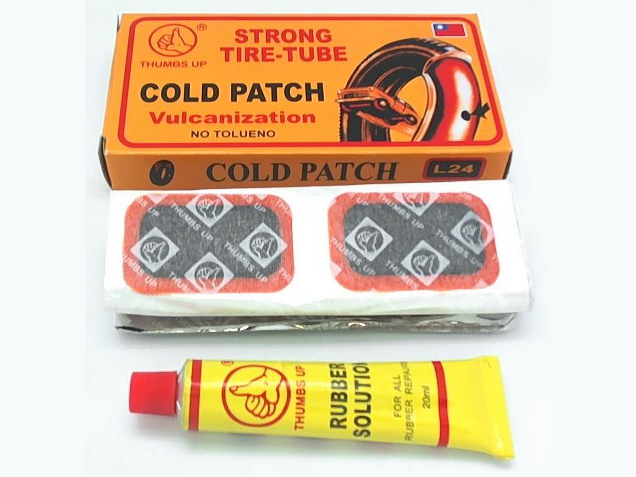 Велоаптечка - заплатки 32х50мм 24шт  клей 20мл