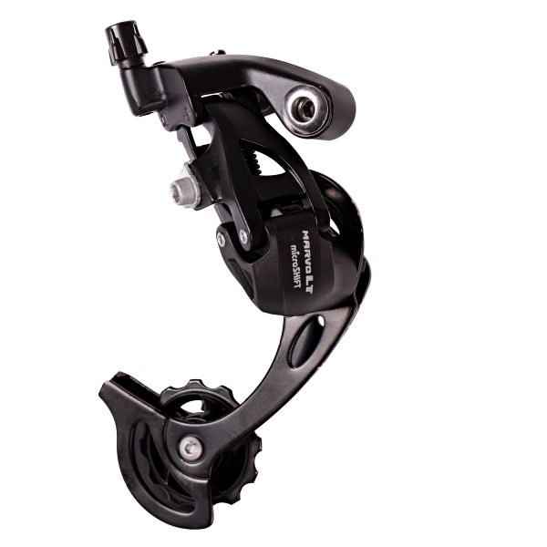 Переключатель задний Microshift MarvoLT RD-M46S, 9 ск., короткая, алюминий, черный