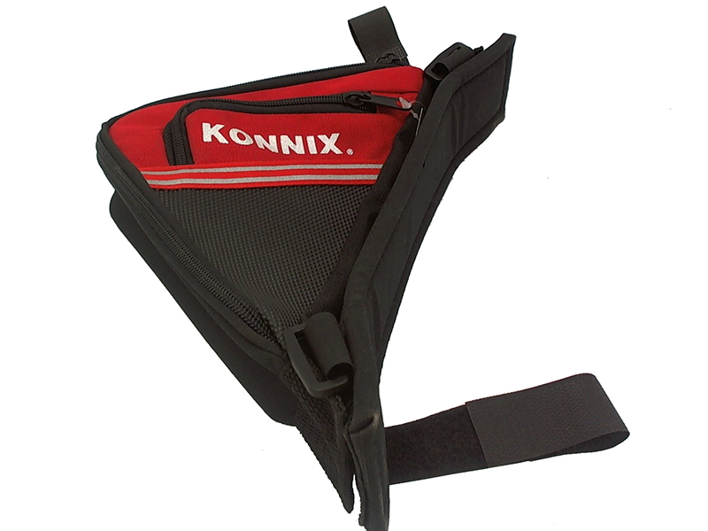 Сумка под раму TY07132TA, полиэстер 600D, чрно-красная