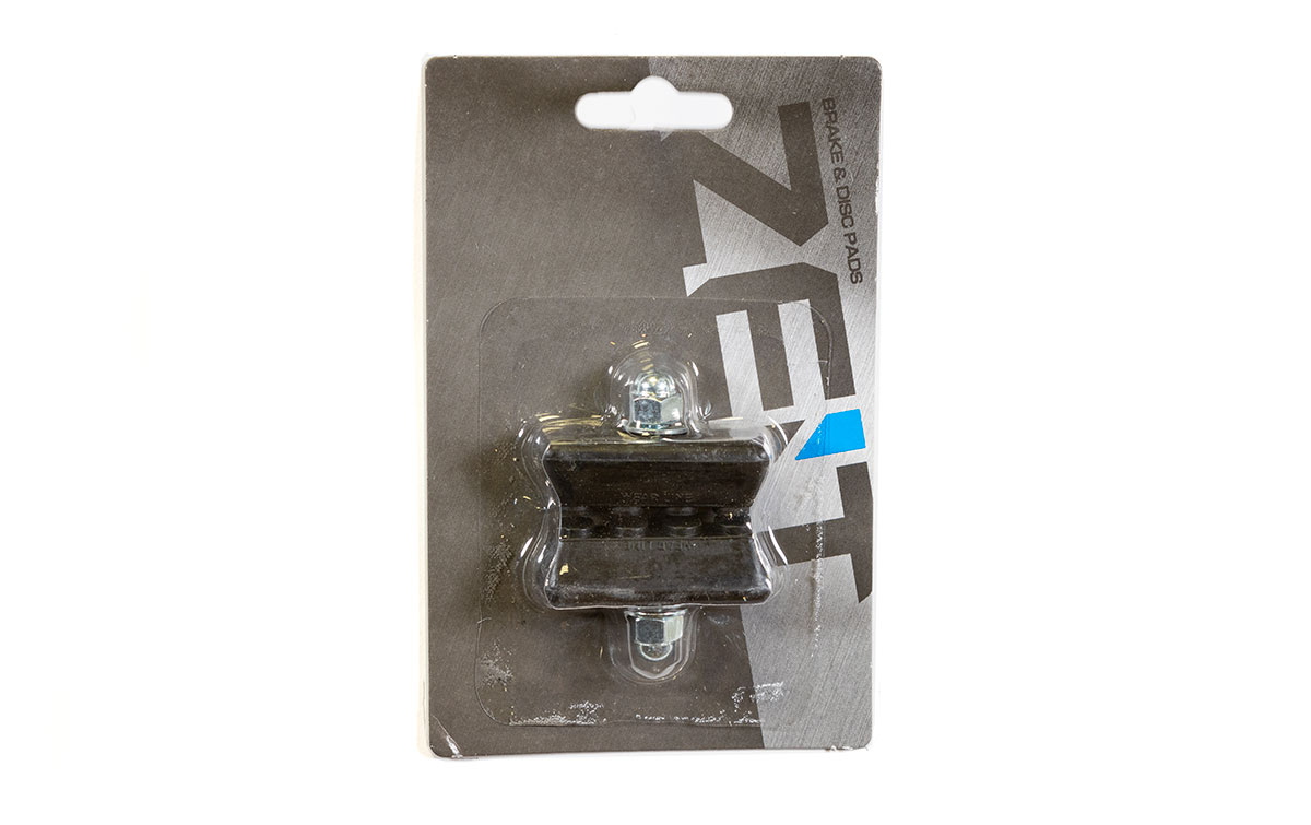 Колодки тормозные ZEIT, для U-br - BMX, 50мм, резьбовые, с шайбами и гайками, комплект -2шт., черные