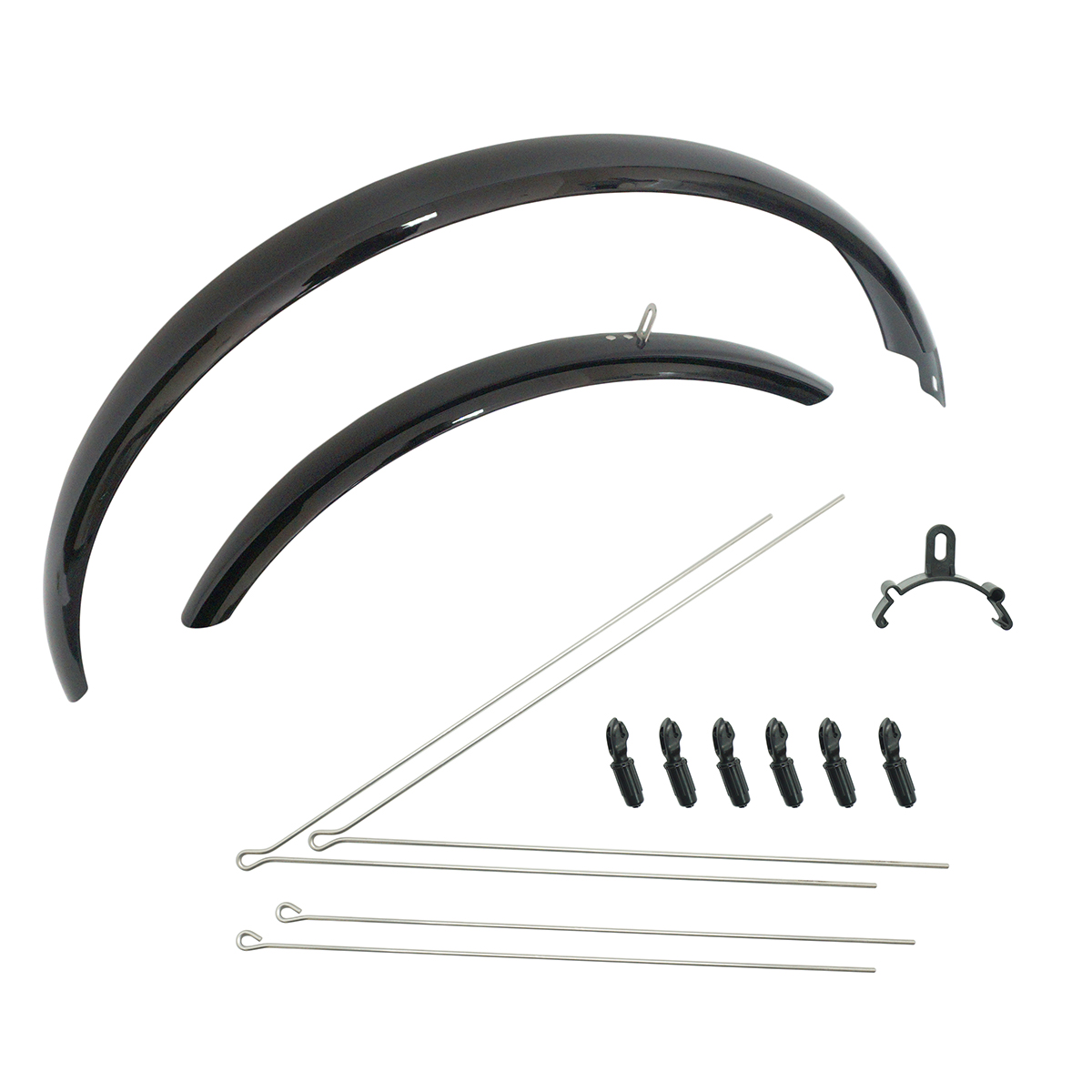 Крылья FE-115F/R полного профиля 27,5, ширина 65мм (1,95-2,35) со стойками, заднее крыло L1125мм, пе