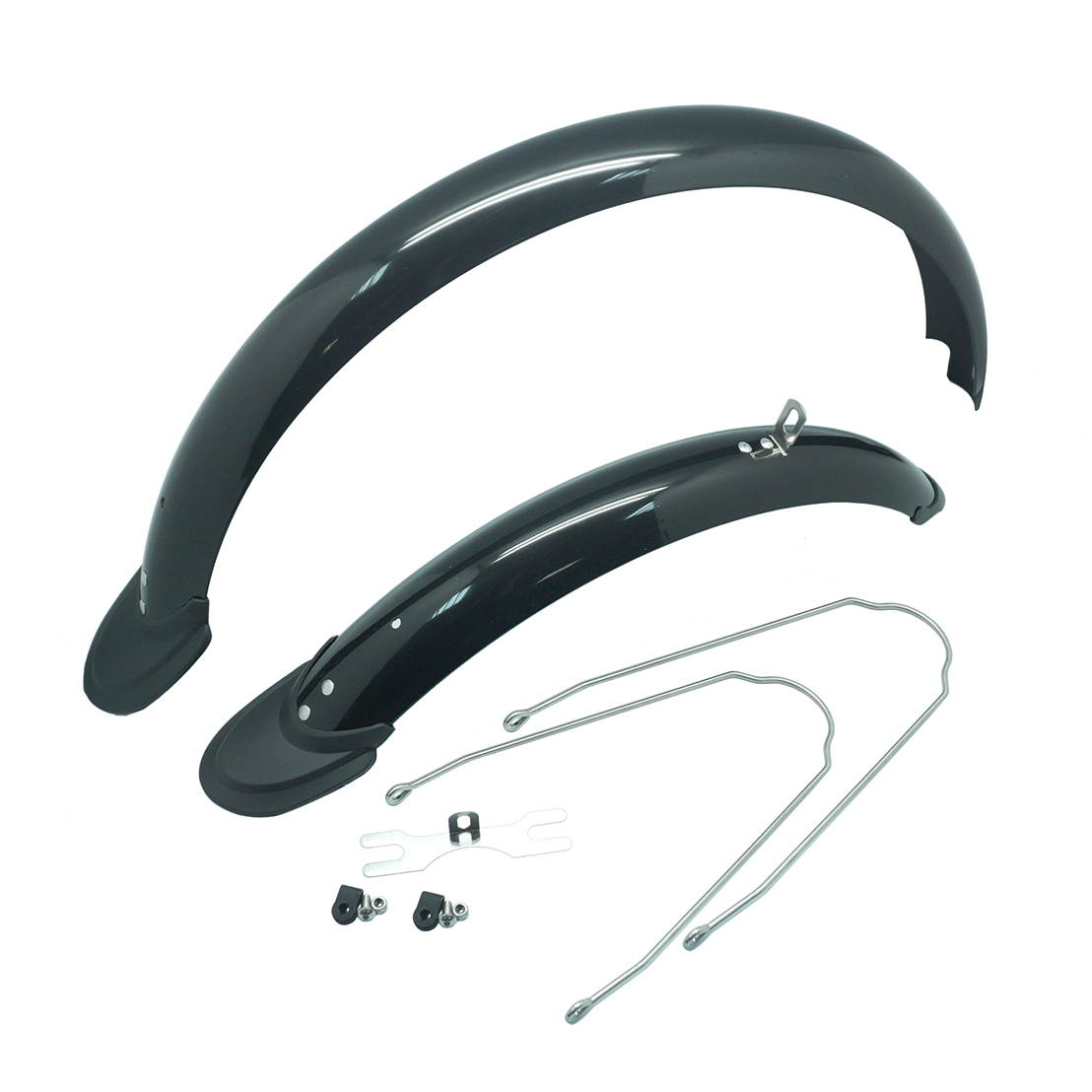 Крылья ПВХ с одинарными стойками 58мм 24 чрные