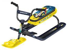 Снегокат Ника-джамп (ЗИМНИЙ СПОРТ NEW) рама черная велоруль высота руля 470 мм