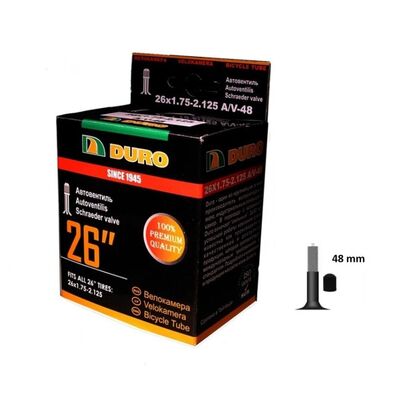 Камера 26 DURO 26х1,75/2,125 A/V-48 бутил (в инд. упак.)