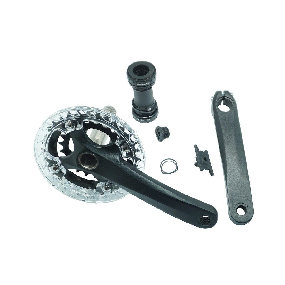 Система HDL-LZDH202 совм. 9S/10S, шатуны алюминиевые 170мм чрные, под шлицы, звзды 22/32T, сталь, BC