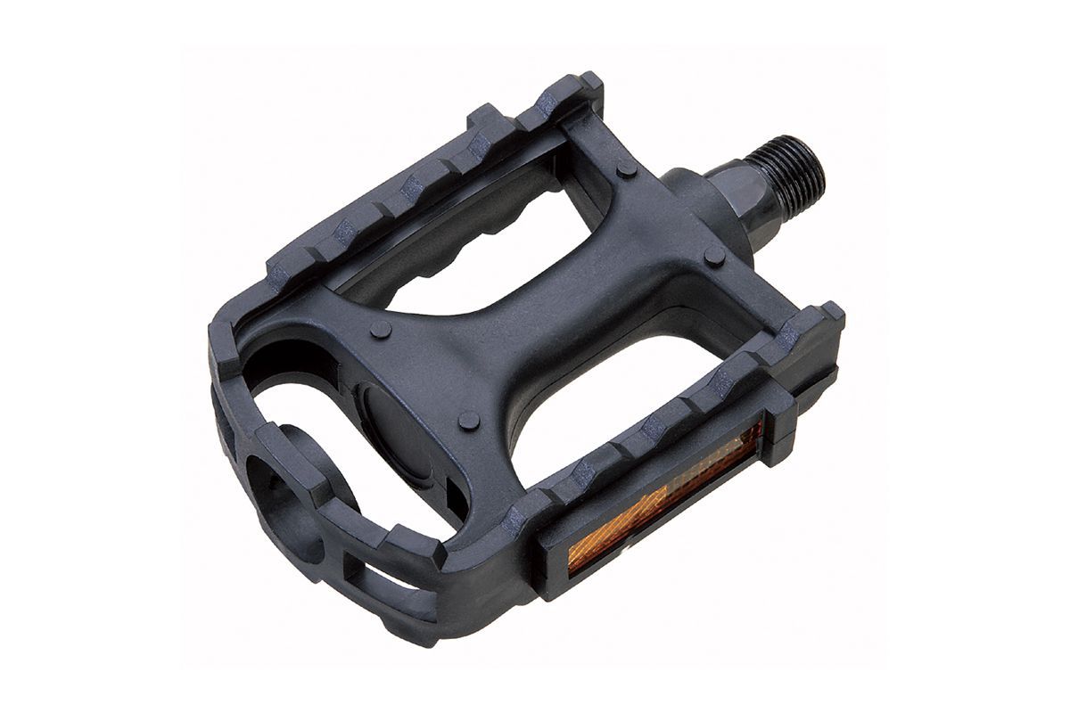 Педали MTB, пластиковые с подшипниками,пластик.,резьба 9/16,97x85мм