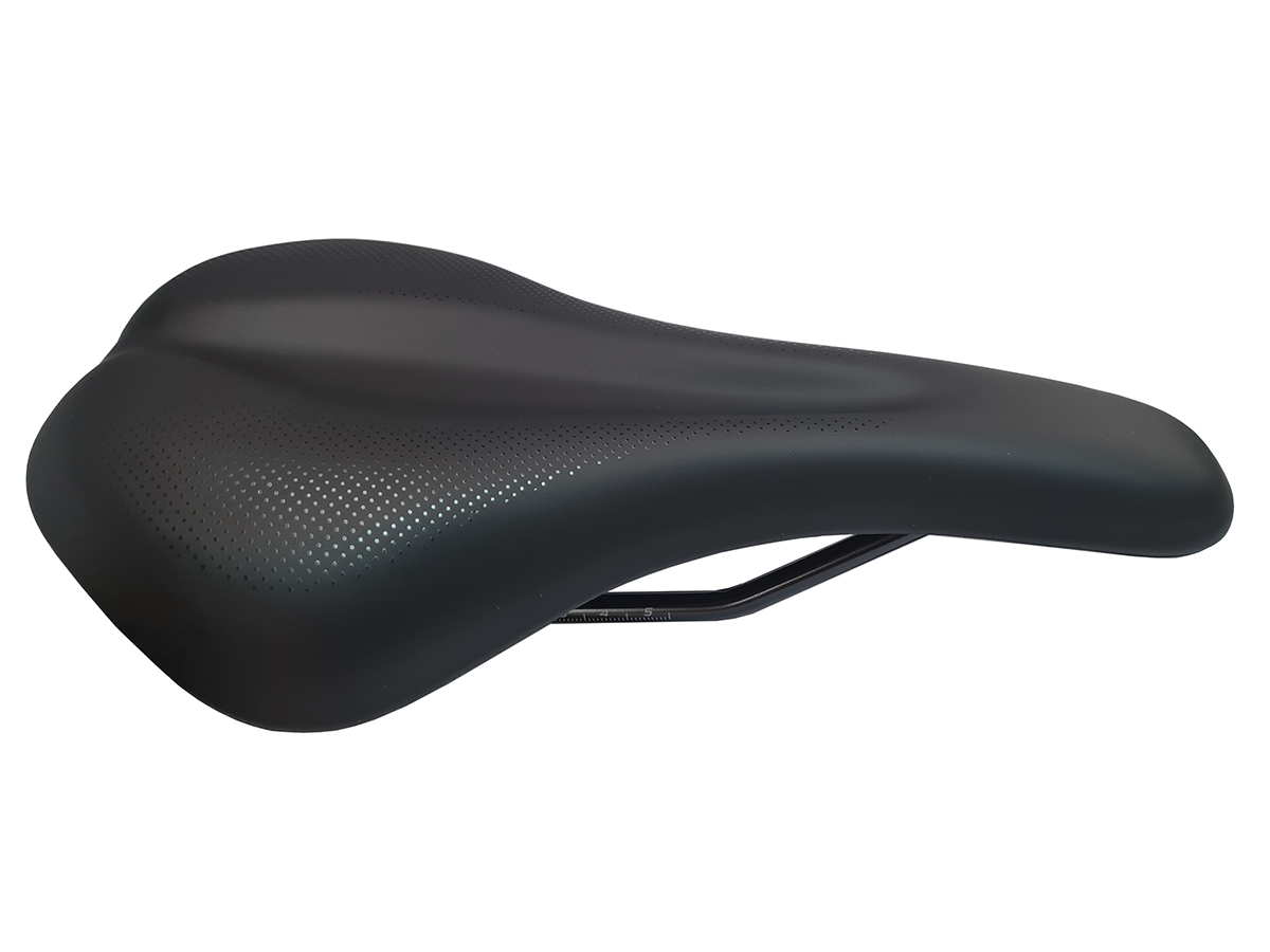 Седло CIONLLI 1340 MTB/ E-BIKE VACUUM, 267х155мм, база пластик, пена высокой плотности, рельсы сталь
