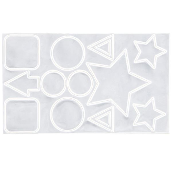 Светоотражатель STG RC-032, комплект 12-и наклеек Фигуры.