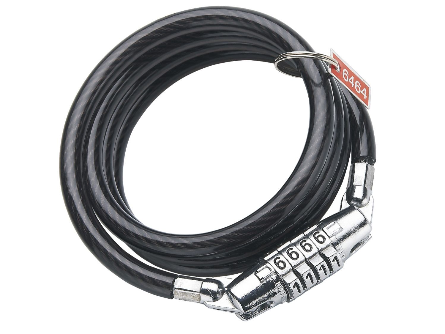 TONYON Замок тросовый 6х1800мм с кодом 4 цифры