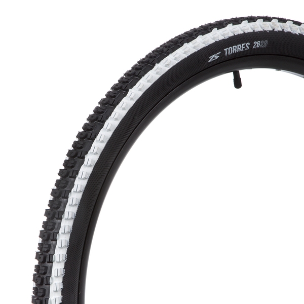 Покрышка TORRES  ZX-18 EVO  26 X 2,0  черная . ( С белой полоской)  (С сеткой)